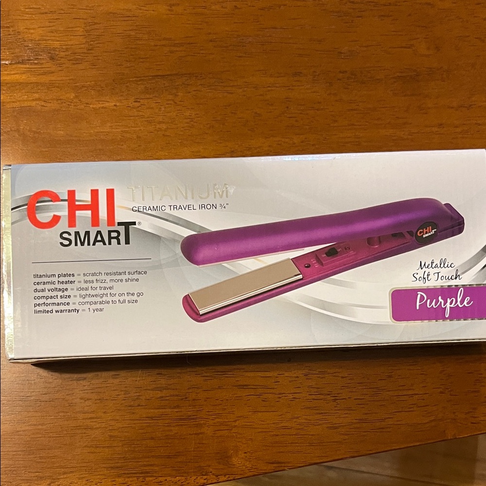 CHI Smart Purple Ceramic Travel Hair Straightener